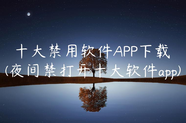 十大禁用软件APP下载(夜间禁打开十大软件app)